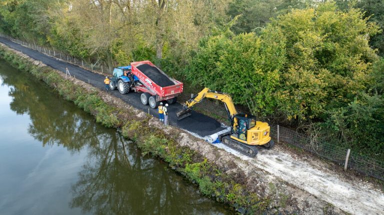 Section Voyennes – Saint-Simon du canal de la Somme : les travaux se poursuivent